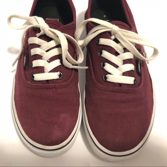 Vans burgundy kids shoe - Picture 5 of 8